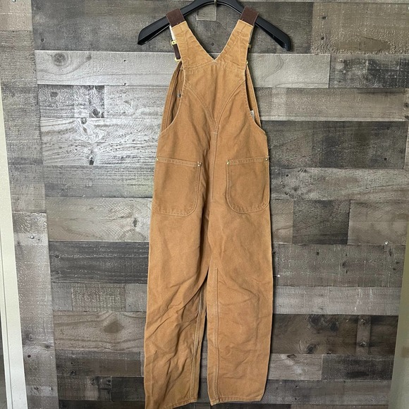 SOLD Carhartt Youth USA Duck Bib Overalls 10 - Picture 4 of 7